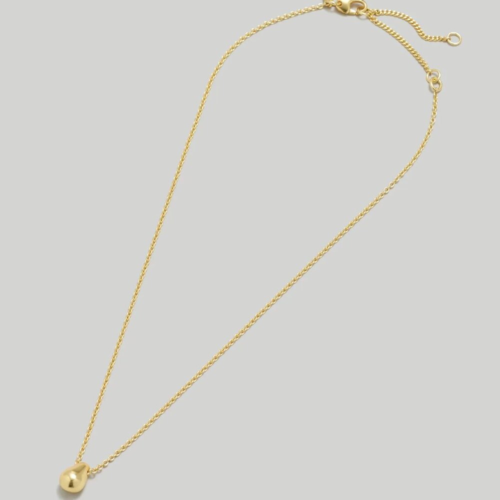 Madewell Droplet Pendant Gold Necklace - SOLD OUT
